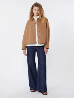 Poplin shirt with embroidery - WHITE
