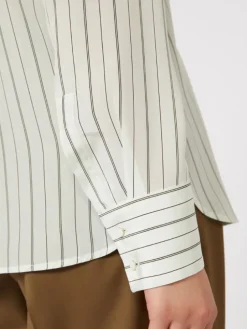 Printed crepe de chine shirt - GREEN