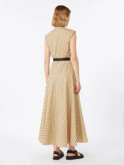Printed poplin shirt dress - COLONIAL