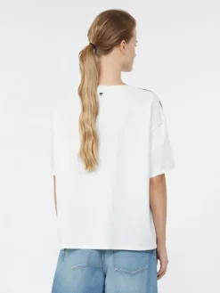 Printed silk and stretch cotton jersey T-shirt - MULTICOLOUR