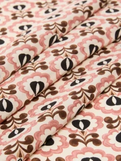 Printed silk foulard - IVORY