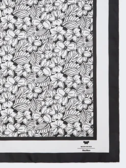 Printed silk foulard - OPTICAL WHITE