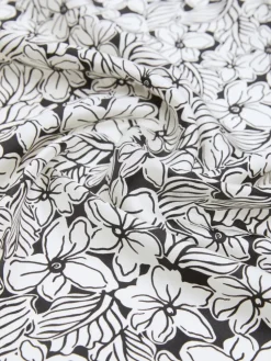 Printed silk foulard - OPTICAL WHITE