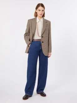 Printed silk shirt - NATURAL