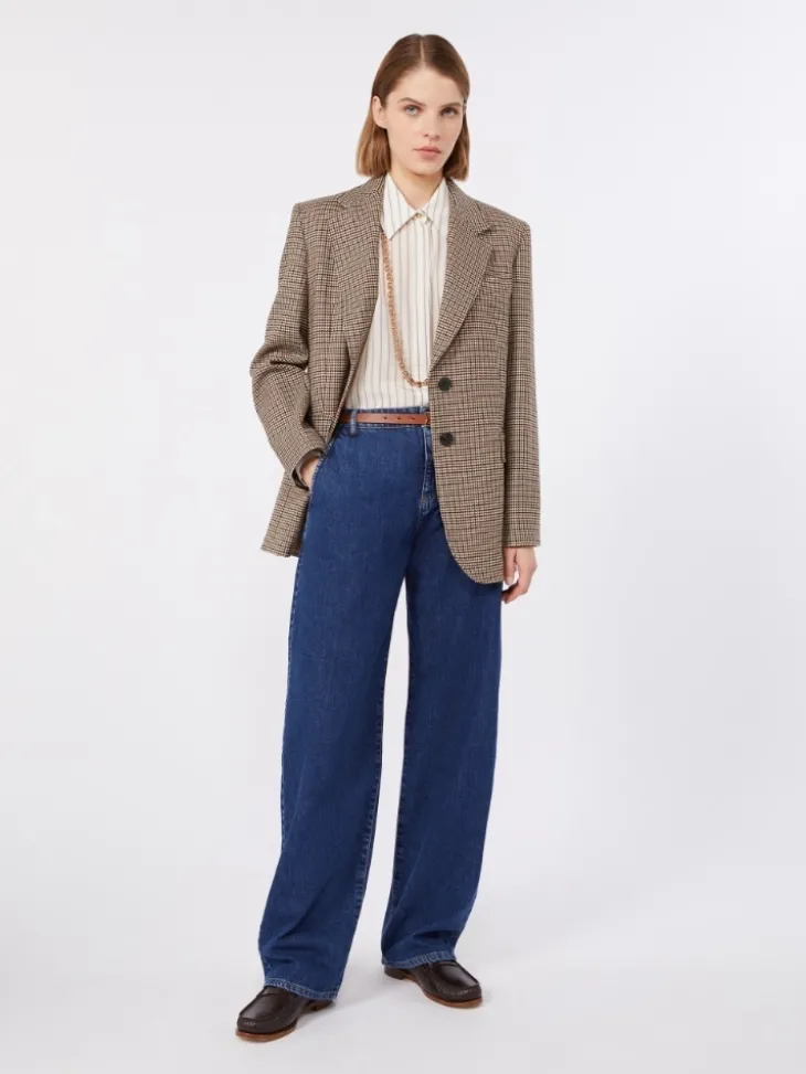 Printed silk shirt - NATURAL