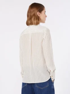 Printed silk shirt - NATURAL
