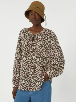 Printed silk shirt - PINK