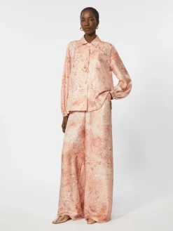 Printed silk shirt - PINK