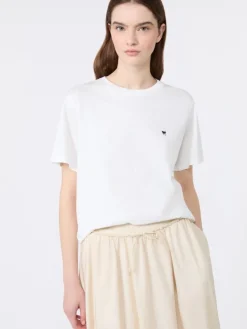 Pure cotton jersey T-shirt - WHITE