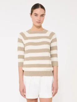 Pure cotton sweater - OPTICAL WHITE