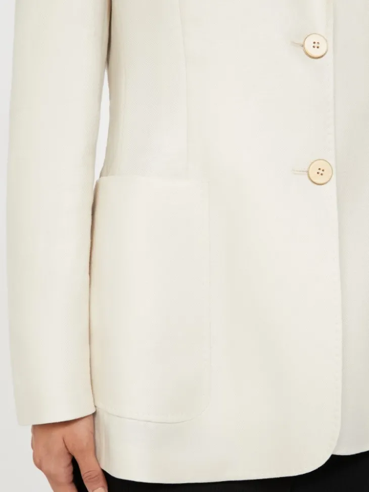 Pure linen blazer - BEIGE