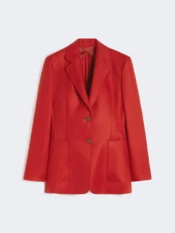 Pure linen blazer - RED