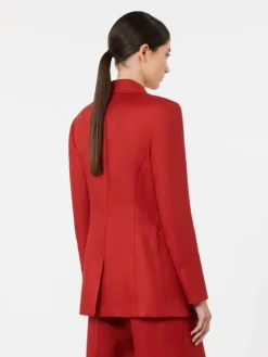 Pure linen blazer - RED