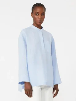 Pure linen shirt - LIGHT BLUE