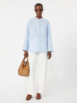 Pure linen shirt - LIGHT BLUE