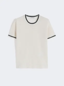 Pure linen yarn sweater - WHITE