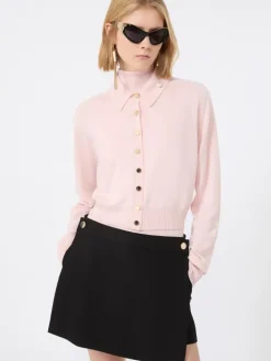 Pure wool cardigan - PINK
