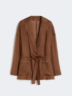 Ramie canvas jacket - CLAY