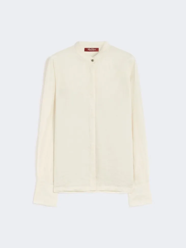 Ramie canvas shirt - BEIGE