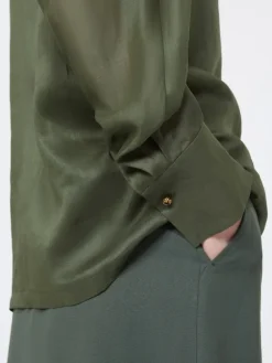 Ramie canvas shirt - KAKI