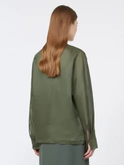 Ramie canvas shirt - KAKI