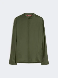 Ramie canvas shirt - KAKI