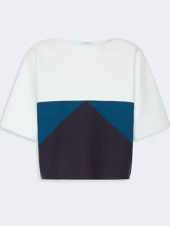 Relaxed-fit stretch viscose sweater - NAVY