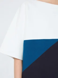 Relaxed-fit stretch viscose sweater - NAVY