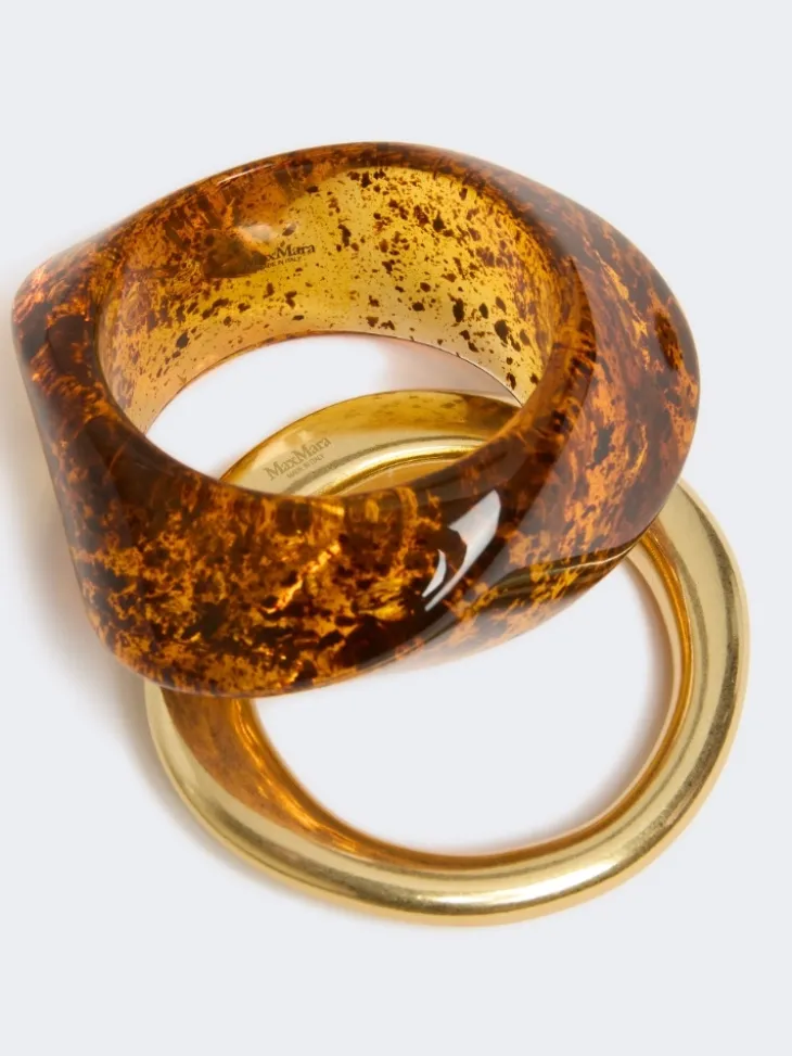 Resin bracelet set - GOLD