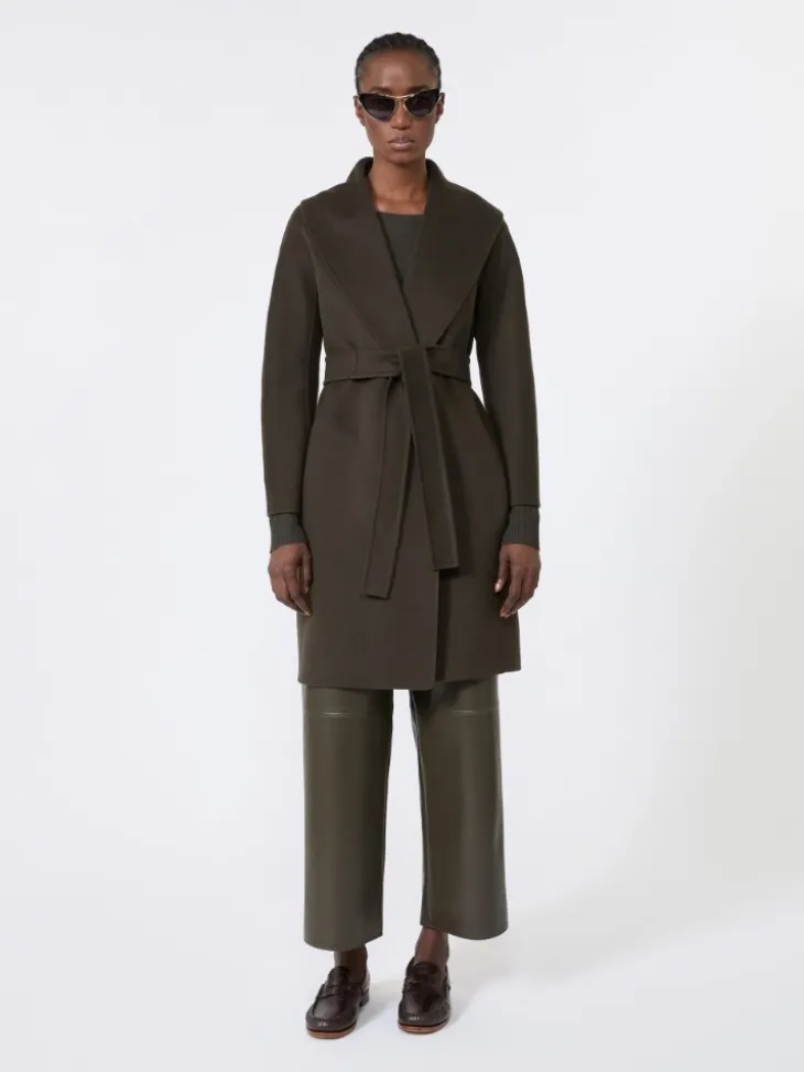 Ribbed woollen yarn jumper - KAKI