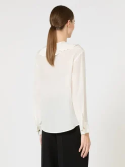 Ruffled silk blouse - SILK