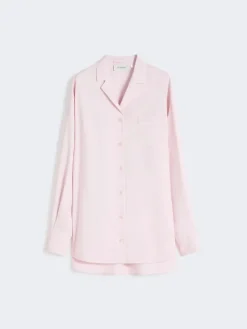 Satin overshirt - PINK
