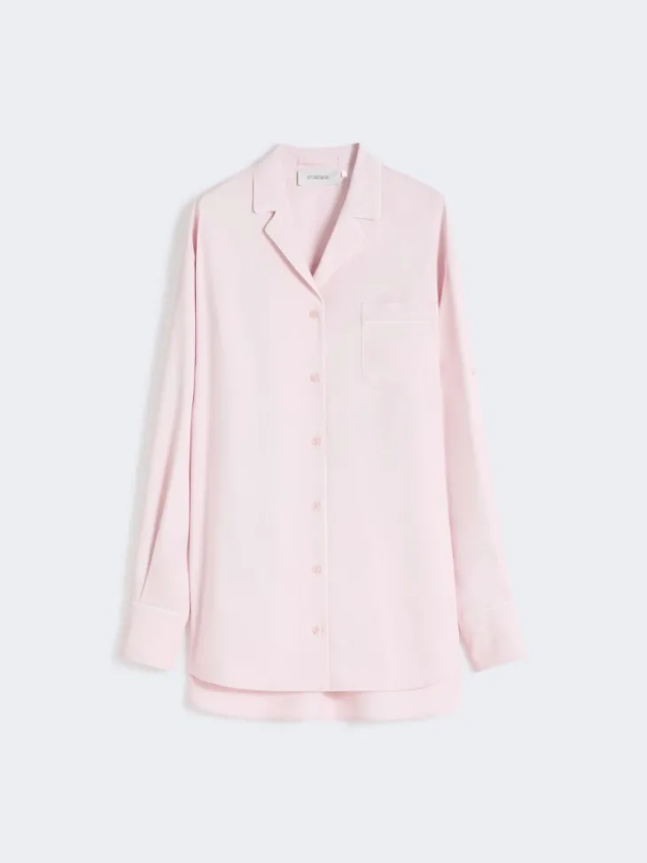 Satin overshirt - PINK