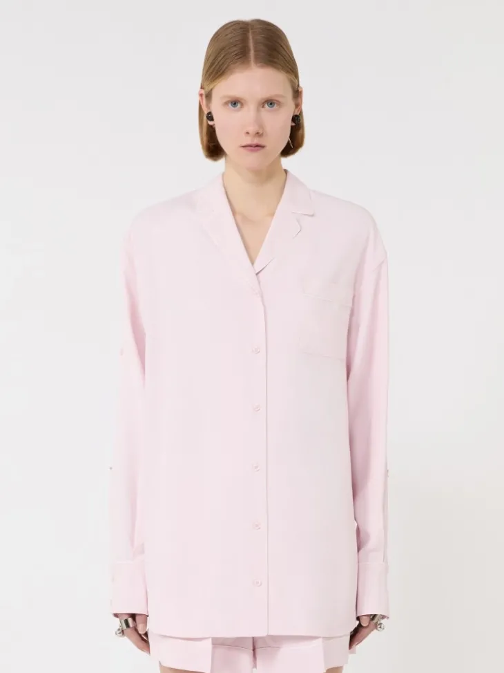 Satin overshirt - PINK