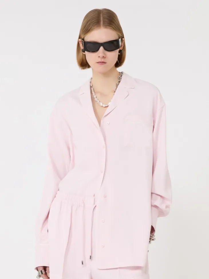 Satin overshirt - PINK