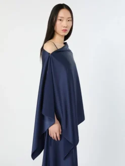 Satin slip dress - ULTRAMARINE