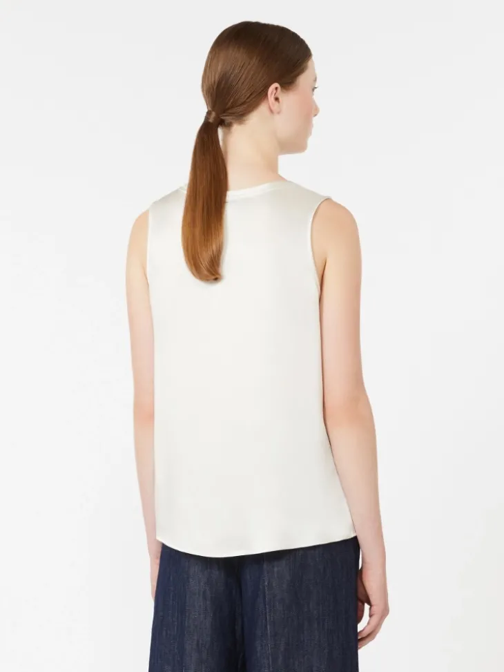 Satin top - IVORY