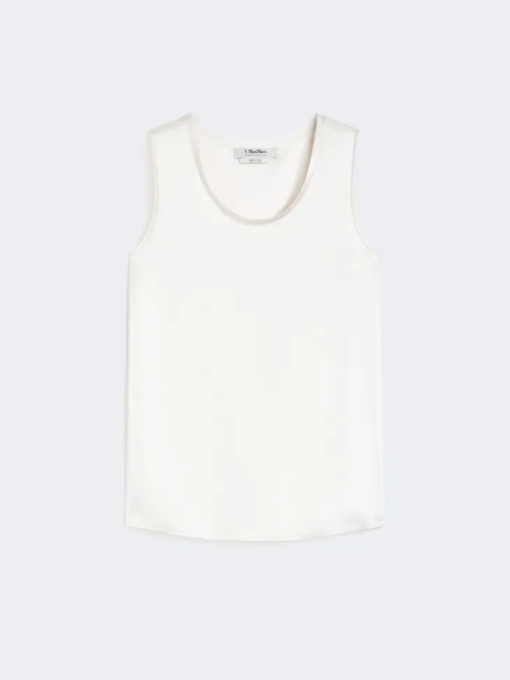 Satin top - IVORY