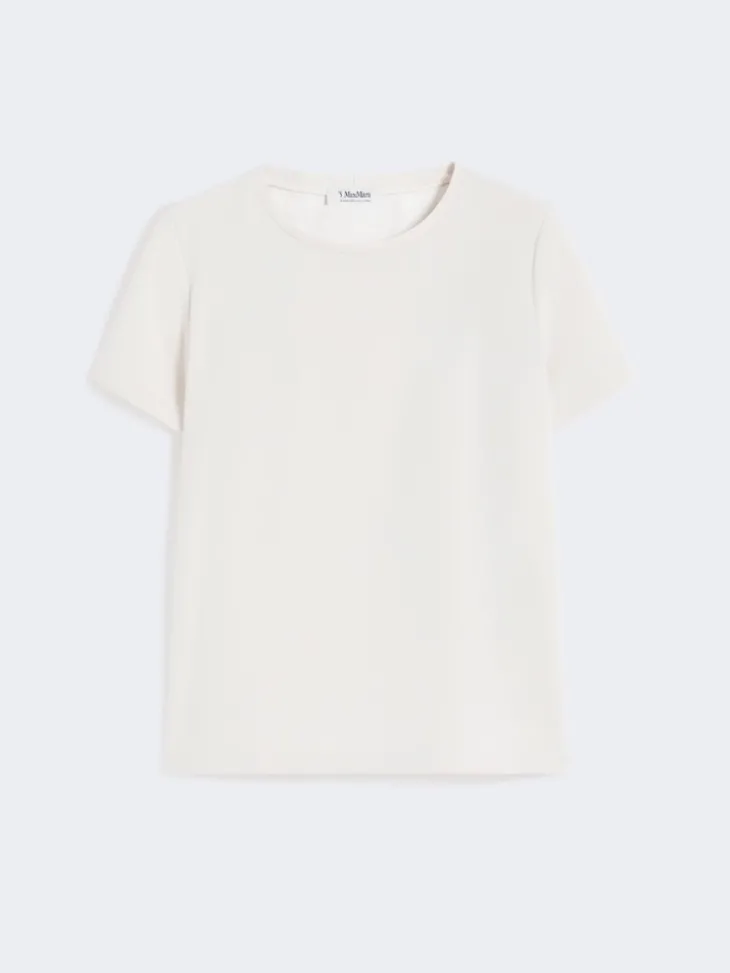 Satin T-shirt - NATURAL