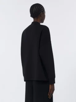 Scuba jersey jacket - BLACK