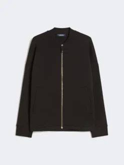 Scuba jersey jacket - BLACK