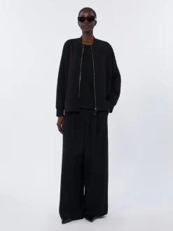 Scuba jersey jacket - BLACK