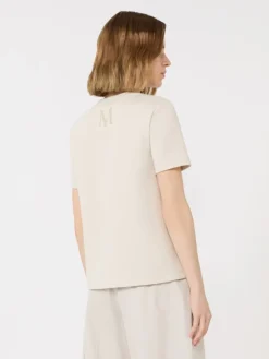 Scuba jersey T-shirt - BEIGE