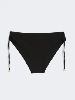 Shiny jersey bikini bottoms - BLACK