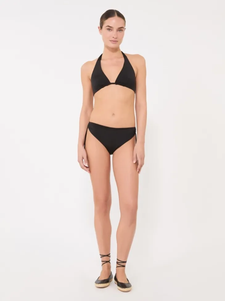 Shiny jersey bikini bottoms - BLACK