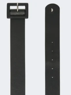 Shiny Nappa leather belt - ULTRAMARINE