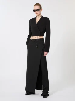 Short jersey jacket - BLACK