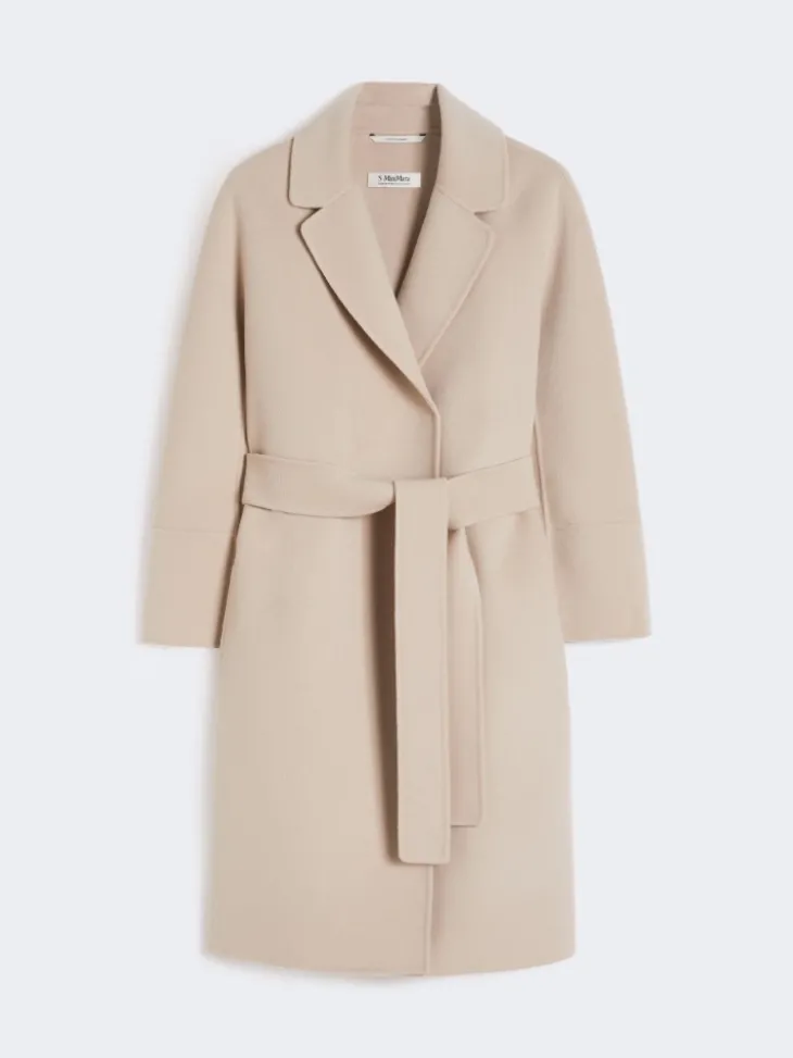 Short wool coat - BEIGE PINK