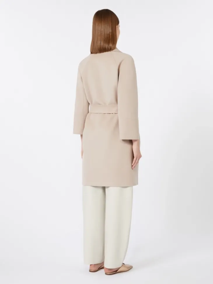 Short wool coat - BEIGE PINK