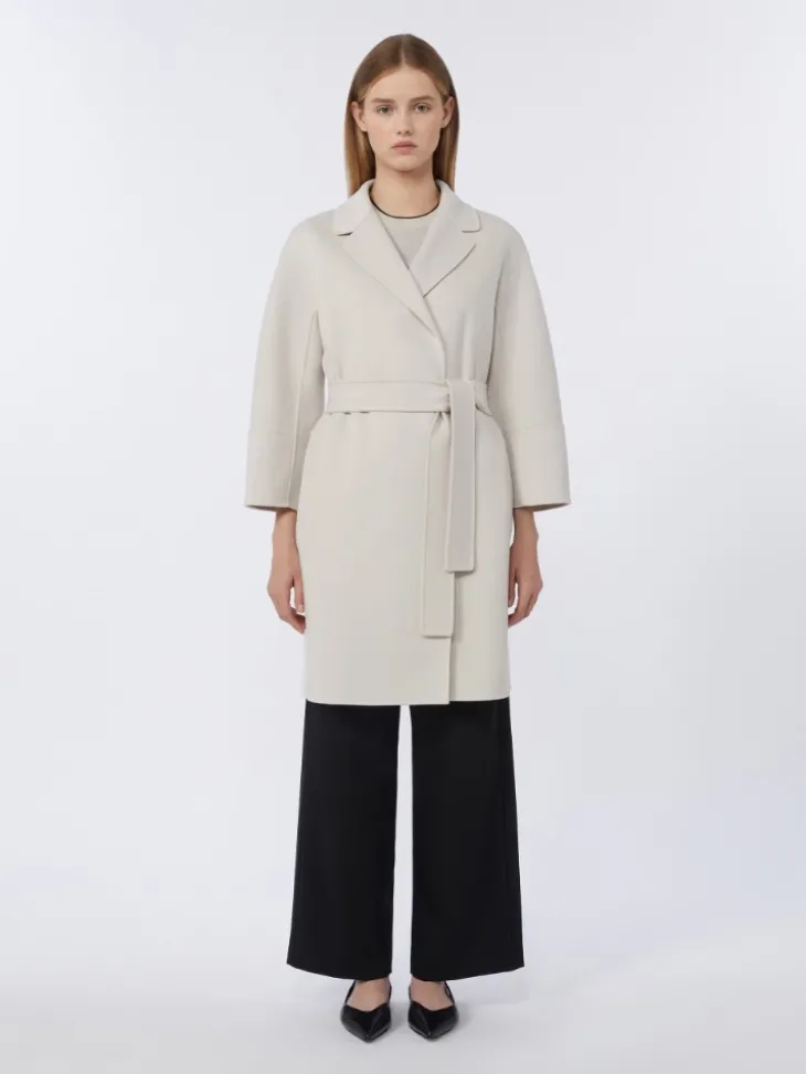 Short wool coat - IVORY